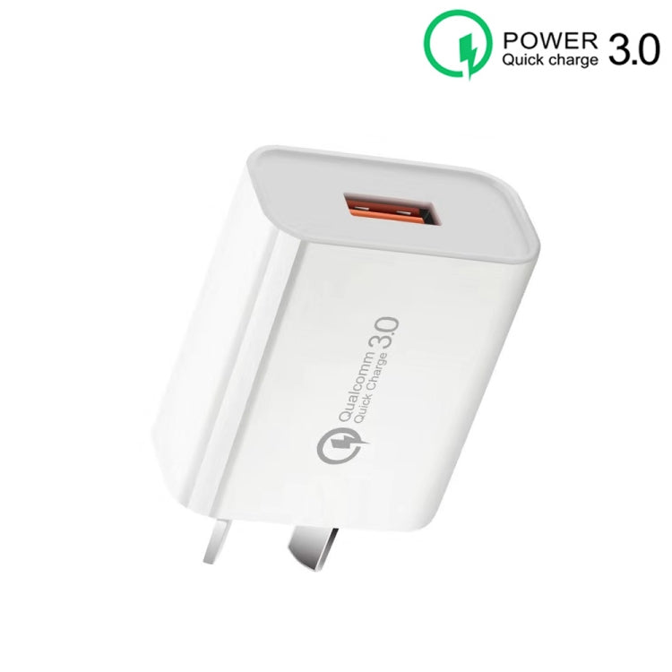 CA-25 QC3.0 USB 3A Fast Charger for Mobile Phone, AU Plug(White) - free shipping - PMC Jewellery - Order now!