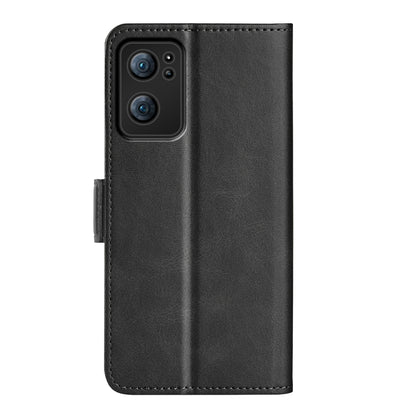 For OPPO Reno7 5G / Find X5 Lite Dual-side Magnetic Flip Leather Case(Black) - OPPO Cases by PMC Jewellery | Online Shopping South Africa | PMC Jewellery | Buy Now Pay Later Mobicred