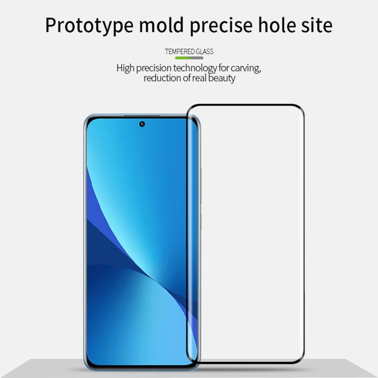 For Xiaomi 12 / 12X MOFI 9H 3D Explosion-proof Hot Bending Tempered Glass Full Film(Black) -  by MOFI | Online Shopping South Africa | PMC Jewellery