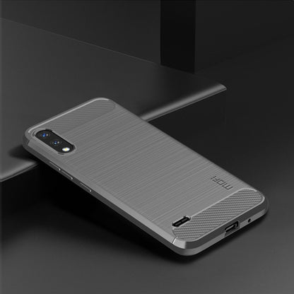 For LG K22 / K22 Plus MOFI Gentleness Brushed Carbon Fiber Soft TPU Case(Gray) - LG by MOFI | Online Shopping South Africa | PMC Jewellery