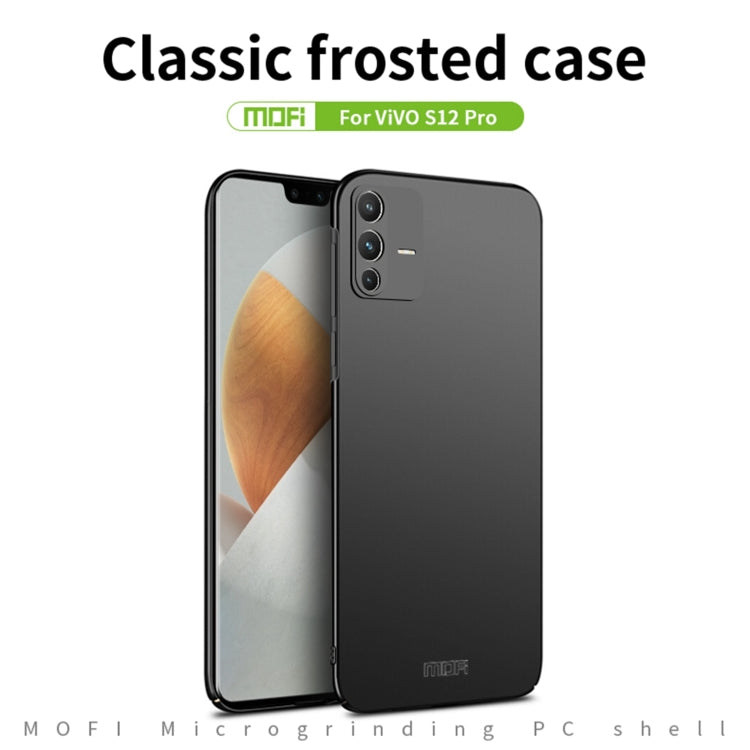 For vivo S12 Pro MOFI Frosted PC Ultra-thin Hard Phone Case(Red) - vivo Cases by MOFI | Online Shopping South Africa | PMC TechLife