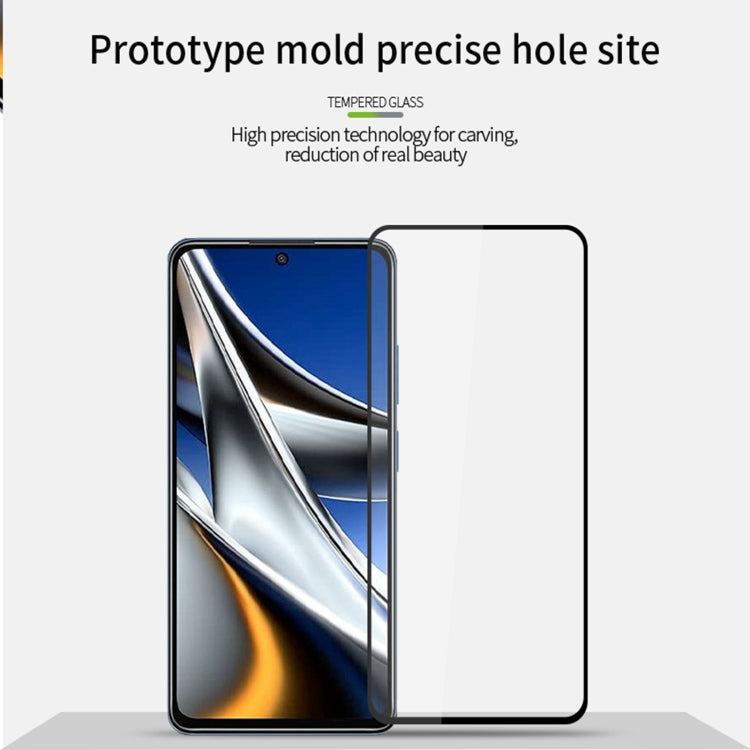 For Xiaomi Poco X4 Pro 5G MOFI 9H 2.5D Full Screen Tempered Glass Film(Black) - Poco X4 Pro 5G Tempered Glass by MOFI | Online Shopping South Africa | PMC Jewellery