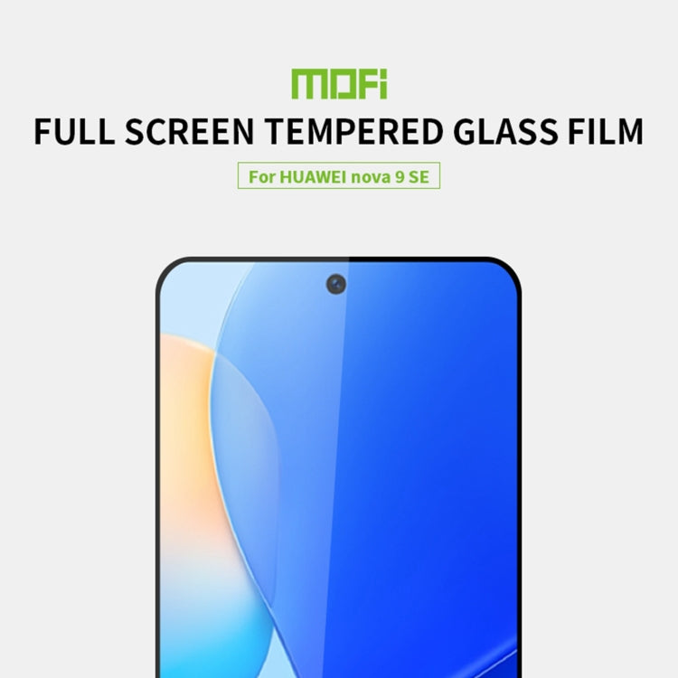 For Huawei Nova 9 SE MOFI 9H 2.5D Full Screen Tempered Glass Film(Black) - Huawei Cases by MOFI | Online Shopping South Africa | PMC Jewellery