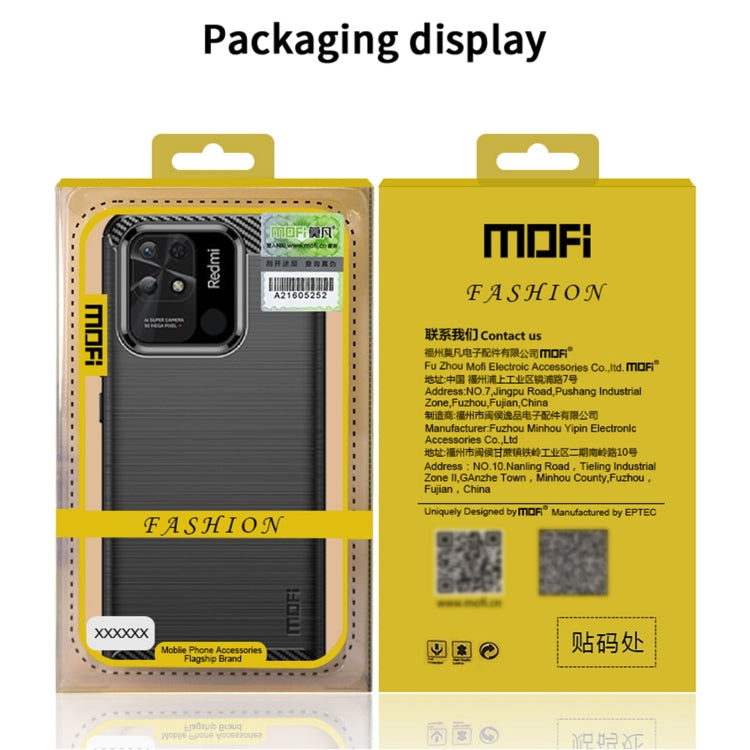 For Xiaomi Redmi K40S MOFI Gentleness Brushed Carbon Fiber Soft TPU Case(Gray) - Xiaomi Cases by MOFI | Online Shopping South Africa | PMC Jewellery