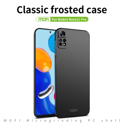 For Xiaomi Redmi Note 11 Pro Global MOFI Frosted PC Ultra-thin Hard  Phone Case(Gold) - Xiaomi Cases by MOFI | Online Shopping South Africa | PMC Jewellery