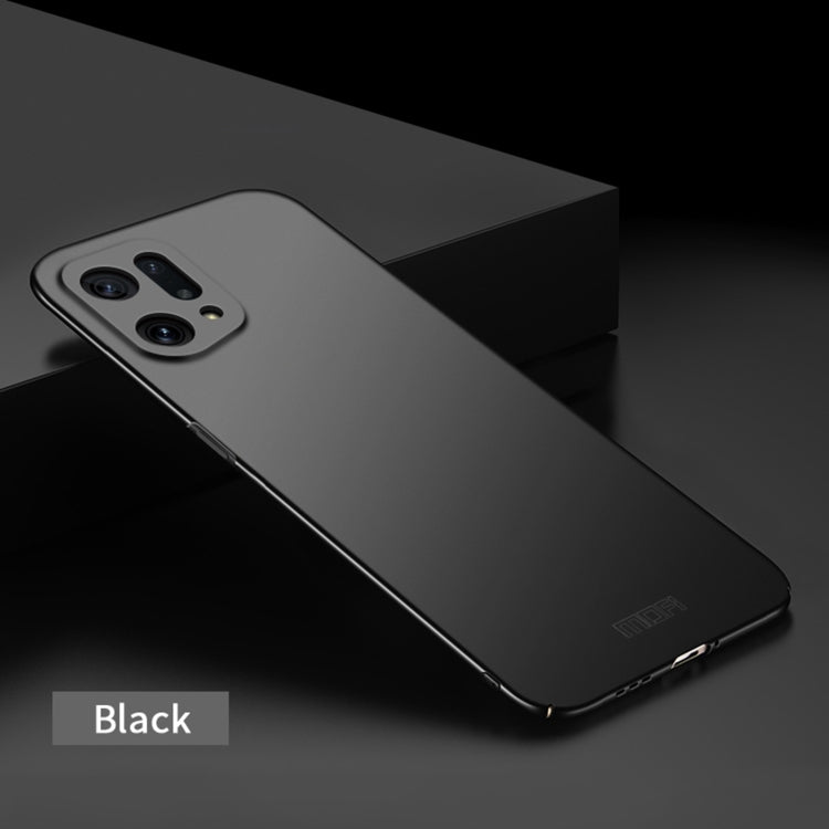 For OPPO Find X5 MOFI Frosted PC Ultra-thin Hard Case(Black) - OPPO Cases by MOFI | Online Shopping South Africa | PMC TechLife