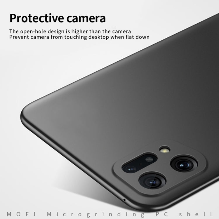 For OPPO Find X5 MOFI Frosted PC Ultra-thin Hard Case(Black) - OPPO Cases by MOFI | Online Shopping South Africa | PMC TechLife