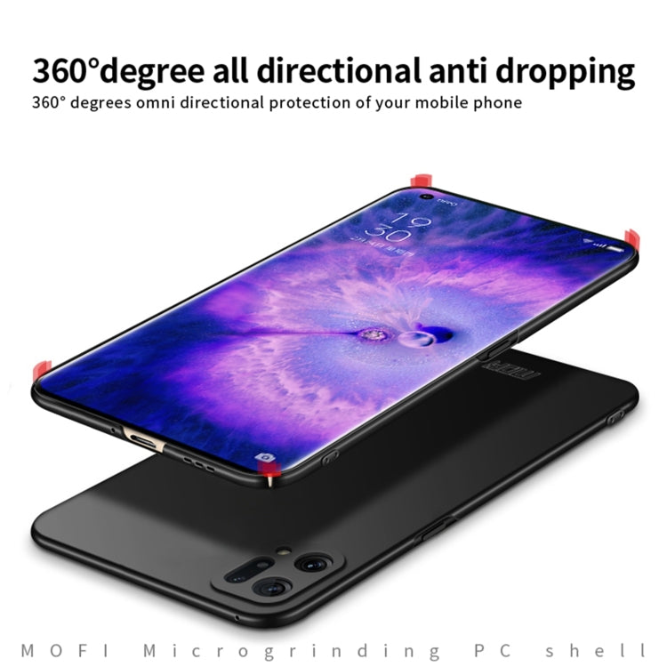 For OPPO Find X5 MOFI Frosted PC Ultra-thin Hard Case(Black) - OPPO Cases by MOFI | Online Shopping South Africa | PMC TechLife