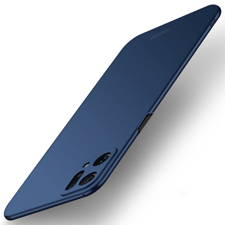 For OPPO Find X5 MOFI Frosted PC Ultra-thin Hard Case(Blue) - OPPO Cases by MOFI | Online Shopping South Africa | PMC TechLife | Buy Now Pay Later Mobicred