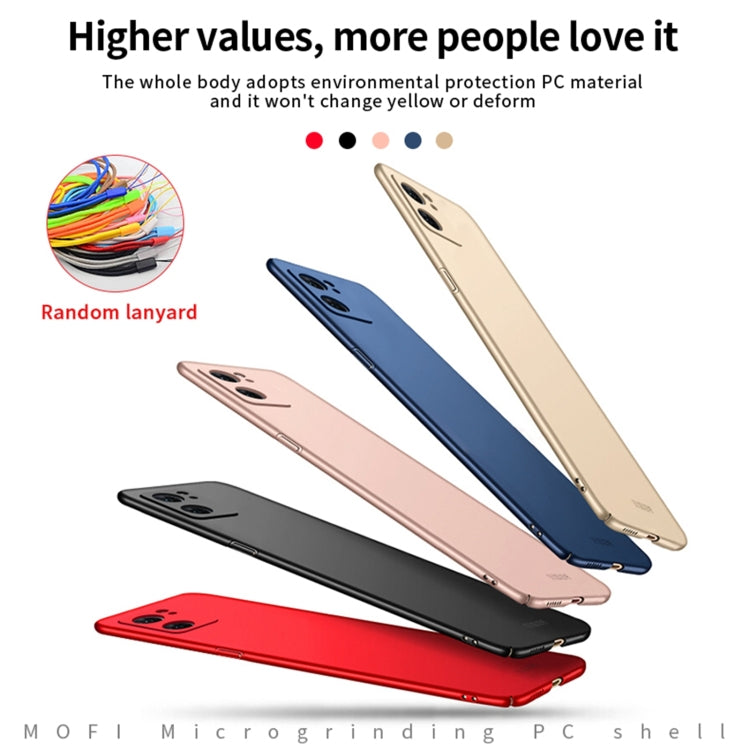 For OPPO Reno7 4G / F21 Pro 4G MOFI Frosted PC Ultra-thin Hard Case(Black) - OPPO Cases by MOFI | Online Shopping South Africa | PMC TechLife