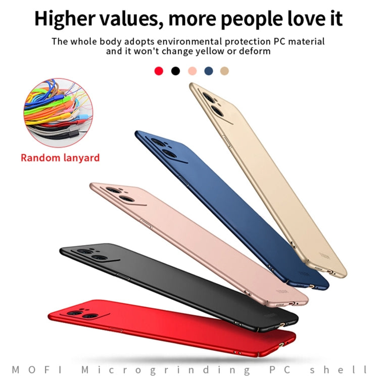 For OPPO Reno7 SE MOFI Frosted PC Ultra-thin Hard Case(Red) - OPPO Cases by MOFI | Online Shopping South Africa | PMC TechLife | Buy Now Pay Later Mobicred