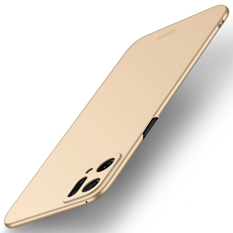 For OPPO Find X5 MOFI Frosted PC Ultra-thin Hard Case(Gold) - OPPO Cases by MOFI | Online Shopping South Africa | PMC TechLife | Buy Now Pay Later Mobicred