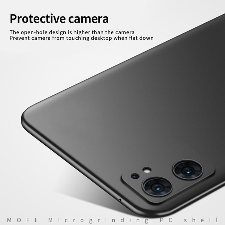 For OPPO Find X5 Lite / Reno7 Global MOFI Frosted PC Ultra-thin Hard Case(Black) - OPPO Cases by MOFI | Online Shopping South Africa | PMC Jewellery