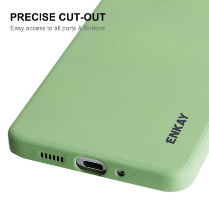 For Samsung Galaxy A73 5G ENKAY Liquid Silicone Soft Shockproof Phone Case(Dark Green) - Galaxy Phone Cases by ENKAY | Online Shopping South Africa | PMC Jewellery