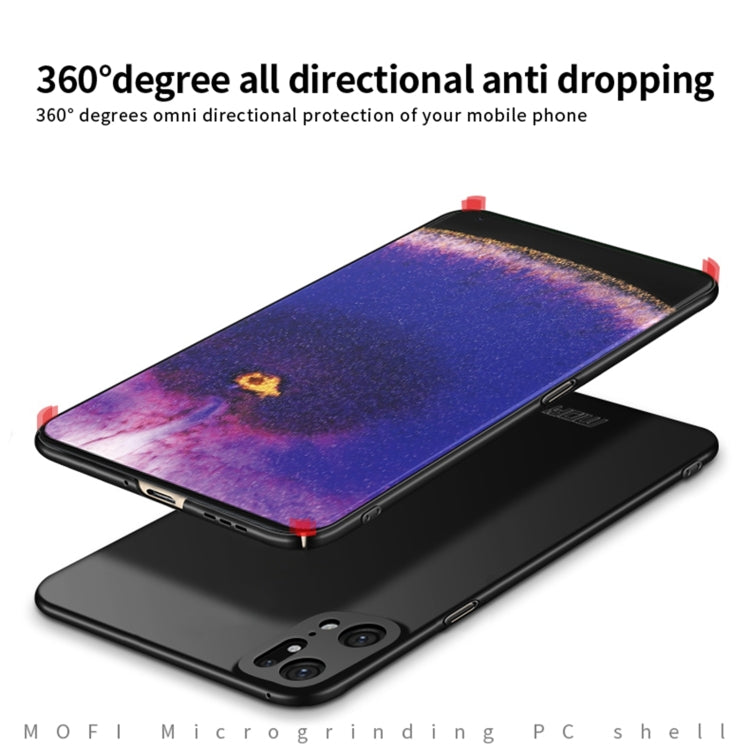 For OPPO Find X5 Pro MOFI Frosted PC Ultra-thin Hard Case(Black) - free shipping - PMC TechLife - Order now!