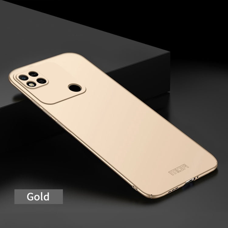 For Xiaomi Redmi 10A MOFI Frosted PC Ultra-thin Hard Case(Gold) - Xiaomi Cases by MOFI | Online Shopping South Africa | PMC Jewellery