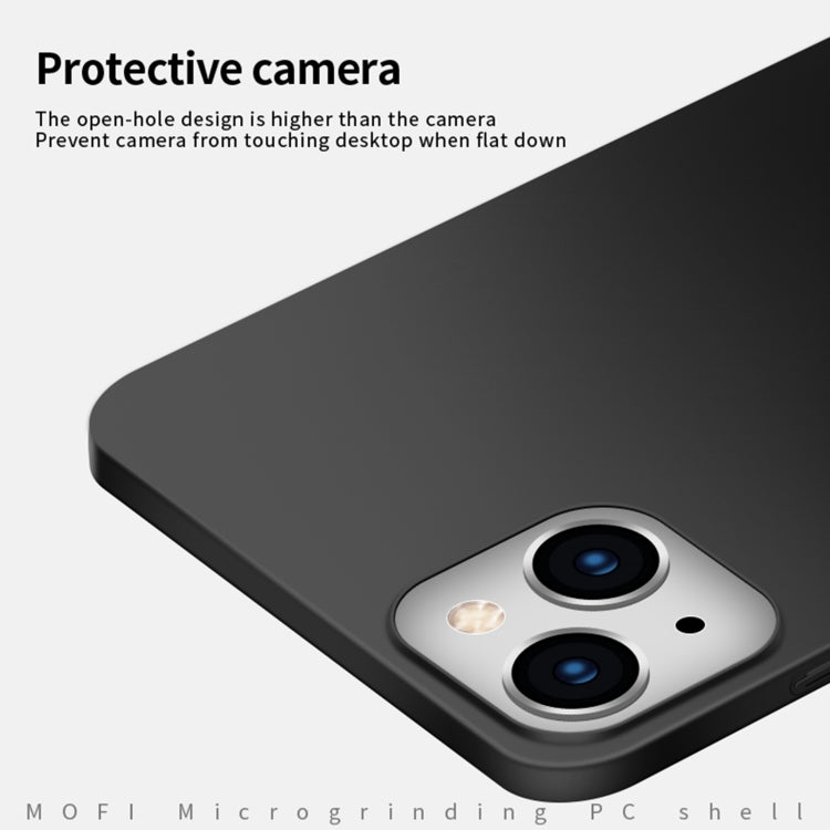 For iPhone 14 Plus MOFI Frosted PC Ultra-thin Hard Case  (Black) - iPhone 14 Plus Cases by MOFI | Online Shopping South Africa | PMC Jewellery