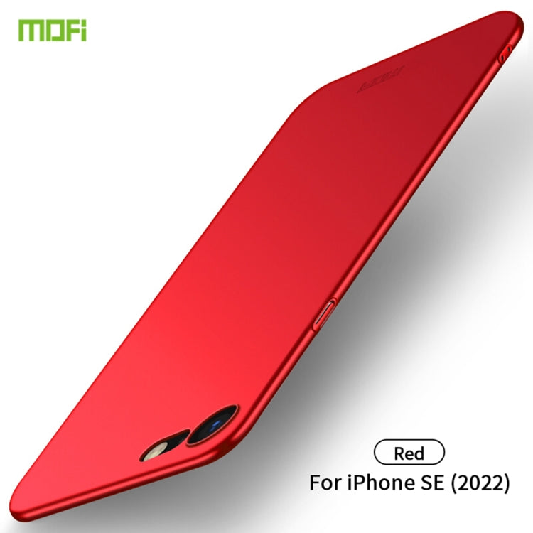 For iPhone SE 2022 / 2020 MOFI Frosted PC Ultra-thin Hard Case(Red) - iPhone SE 2022 / 2020 / 8 / 7 Cases by MOFI | Online Shopping South Africa | PMC Jewellery