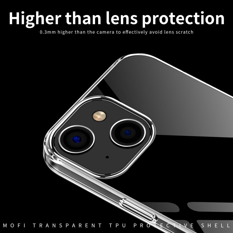 For iPhone 14 MOFI Ming Series Ultra-thin TPU Phone Case (Transparent) - iPhone 14 Cases by MOFI | Online Shopping South Africa | PMC Jewellery