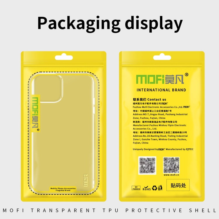 For iPhone 14 MOFI Ming Series Ultra-thin TPU Phone Case (Transparent) - iPhone 14 Cases by MOFI | Online Shopping South Africa | PMC Jewellery