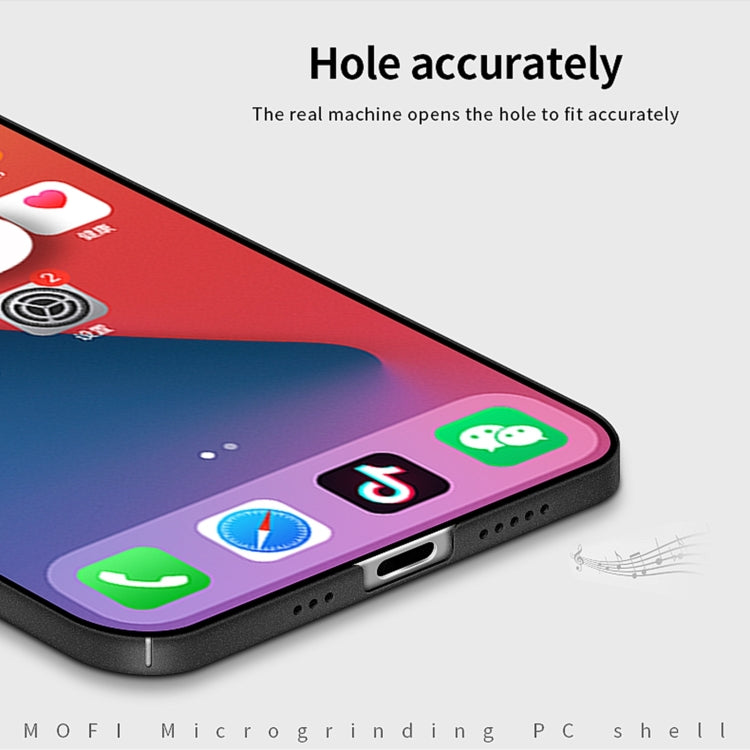 For iPhone 14 MOFI Fandun Series Frosted PC Ultra-thin Phone Case(Black) - free shipping - PMC TechLife - Order now!