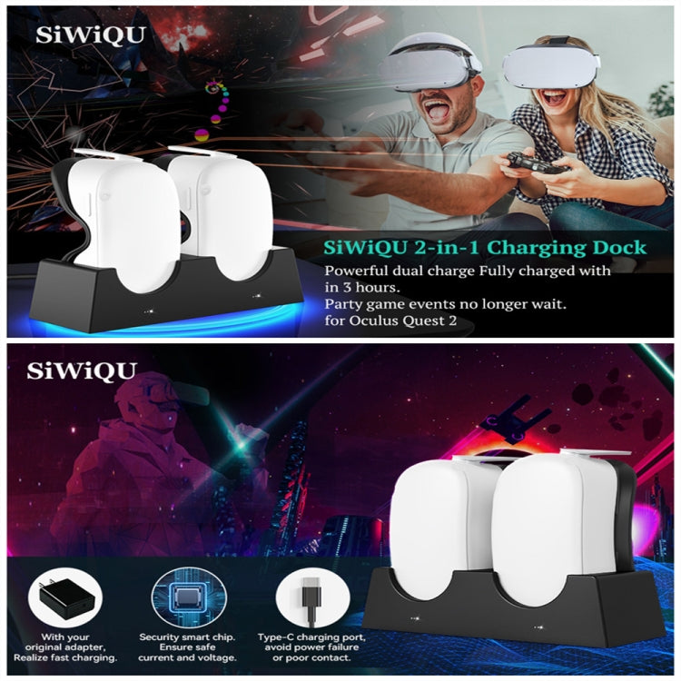 For Oculus Quest 2 VR Charging Stand VR Accessories Host Storage Bracket Double Charging Stand - free shipping - PMC Jewellery - Order now!