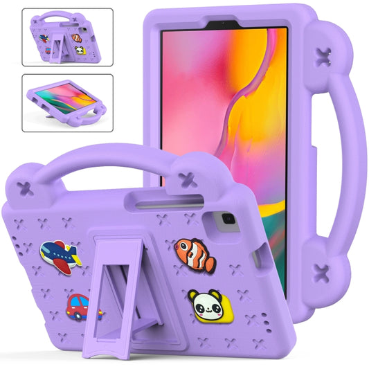 For Samsung Galaxy Tab A 8.0 2019 T290 / T295 Handle Kickstand Children EVA Shockproof Tablet Case(Lighte Purple) - Other Galaxy Tab PC by PMC Jewellery | Online Shopping South Africa | PMC Jewellery