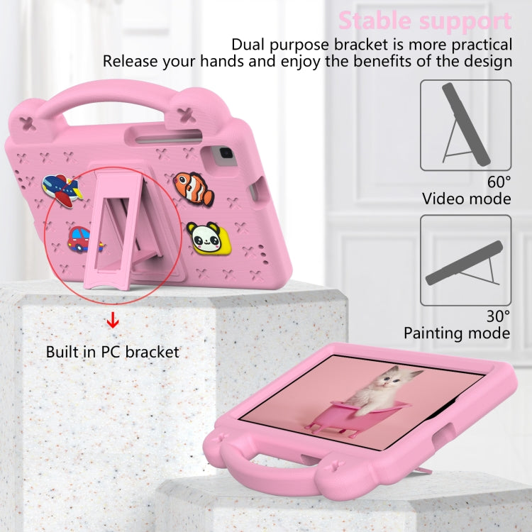 For Huawei MediaPad M5 8.4 Handle Kickstand Children EVA Shockproof Tablet Case(Pink) - Huawei by PMC TechLife | Online Shopping South Africa | PMC TechLife | Buy Now Pay Later Mobicred