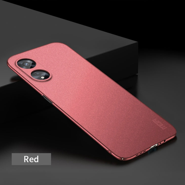 For OPPO A97 5G MOFI Frosted PC Ultra-thin Hard Phone Case(Red) - free shipping - PMC TechLife - Order now!