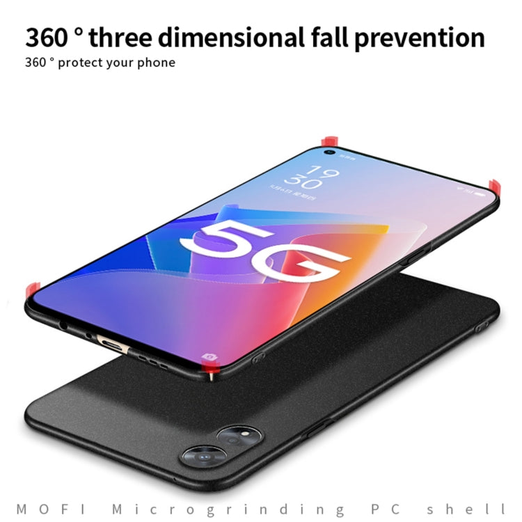 For OPPO A97 5G MOFI Frosted PC Ultra-thin Hard Phone Case(Red) - free shipping - PMC TechLife - Order now!