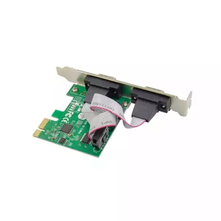 ST316 2 Ports RS232 To PCIE Converter Card AX99100 Chipset - Card Adapter by PMC Jewellery | Online Shopping South Africa | PMC Jewellery | Buy Now Pay Later Mobicred