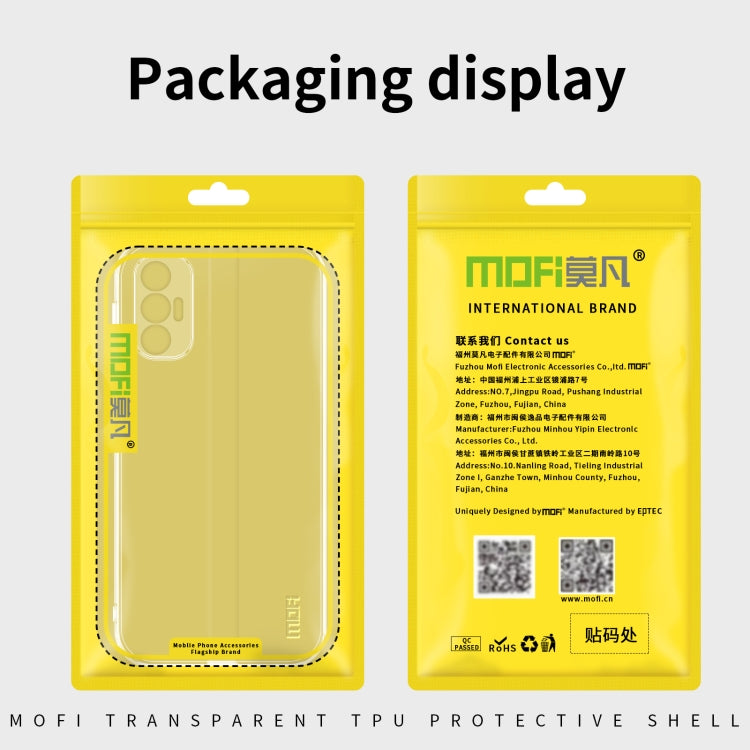 For vivo Y22 / Y22s MOFI Ming Series Ultra-thin TPU Phone Case(Transparent) - vivo Cases by MOFI | Online Shopping South Africa | PMC Jewellery