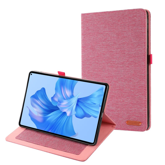 For Huawei MatePad Pro 11 2022  Fabric Leather Tablet Case(RoseRed) - Huawei by PMC Jewellery | Online Shopping South Africa | PMC Jewellery | Buy Now Pay Later Mobicred