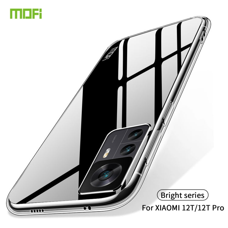 For Xiaomi 12T / 12T Pro MOFI Ming Series Ultra-thin TPU Phone Case(Transparent) - Xiaomi Cases by MOFI | Online Shopping South Africa | PMC Jewellery