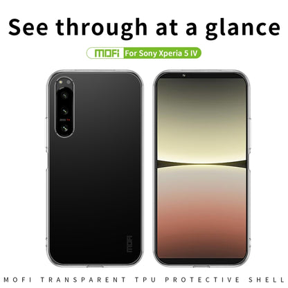 For Sony Xperia 5 IV MOFI Ming Series Ultra-thin TPU Phone Case(Transparent) - Sony Cases by MOFI | Online Shopping South Africa | PMC Jewellery