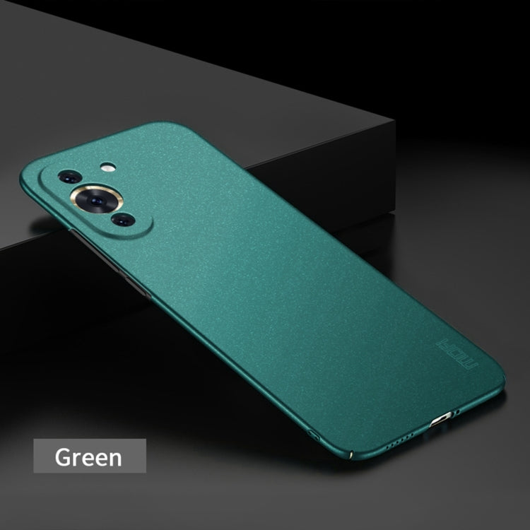 For Huawei Nova 10 MOFI Fandun Series Frosted PC Ultra-thin Phone Case(Green) - Huawei Cases by MOFI | Online Shopping South Africa | PMC Jewellery