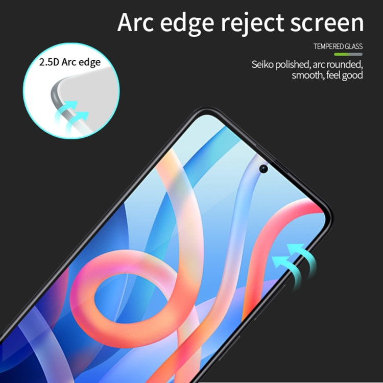 For Xiaomi Redmi Note12 MOFI 9H 2.5D Full Screen Tempered Glass Film(Black) - Note 12 Tempered Glass by MOFI | Online Shopping South Africa | PMC TechLife