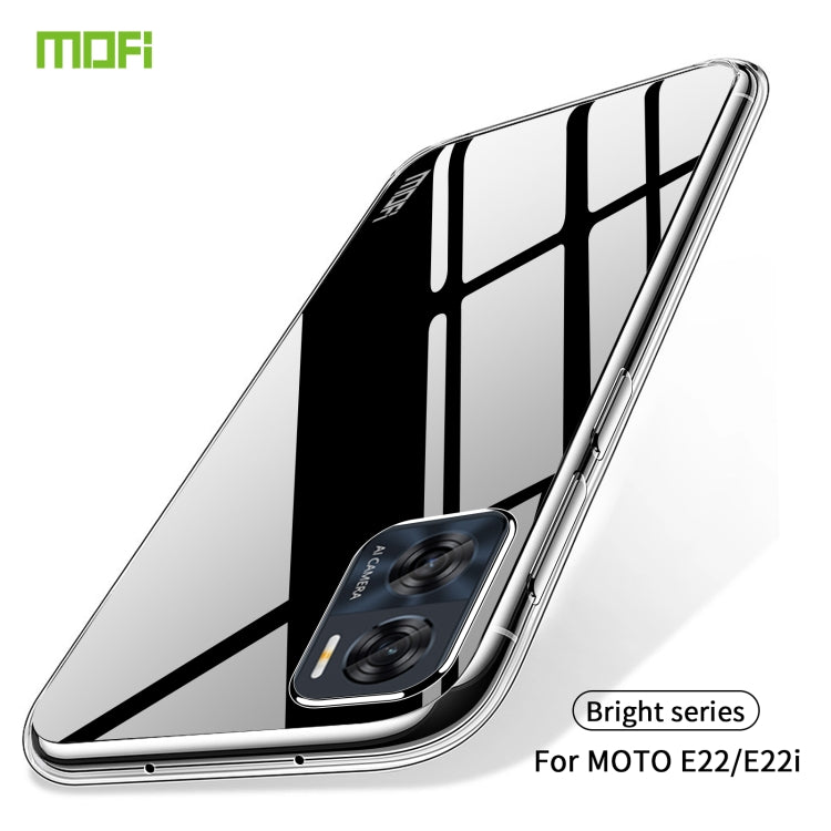 For Motorola Moto E22 / E22i MOFI Ming Series Ultra-thin TPU Phone Case(Transparent) - Motorola Cases by MOFI | Online Shopping South Africa | PMC Jewellery