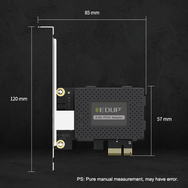 EDUP EP-9635C 2.5Gbps Gigabit Game Wired Network Card 2500M High Speed Internet Port Expansion Desktop PC Adaptive Ethernet Network Adapter - USB Network Adapter by EDUP | Online Shopping South Africa | PMC Jewellery | Buy Now Pay Later Mobicred