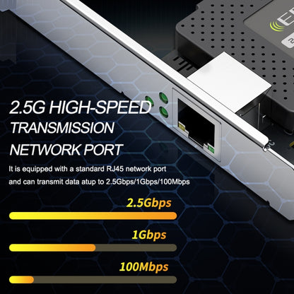 EDUP EP-9635C 2.5Gbps Gigabit Game Wired Network Card 2500M High Speed Internet Port Expansion Desktop PC Adaptive Ethernet Network Adapter - USB Network Adapter by EDUP | Online Shopping South Africa | PMC Jewellery | Buy Now Pay Later Mobicred