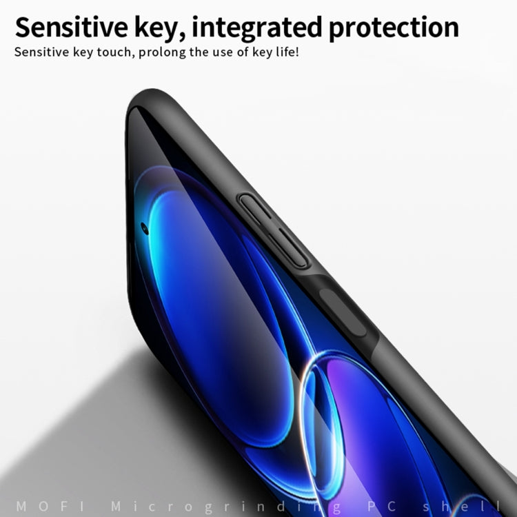 For Xiaomi Redmi Note 12 Pro 5G China MOFI Micro Frosted PC Ultra-thin Hard Case(Blue) - Xiaomi Cases by MOFI | Online Shopping South Africa | PMC TechLife | Buy Now Pay Later Mobicred