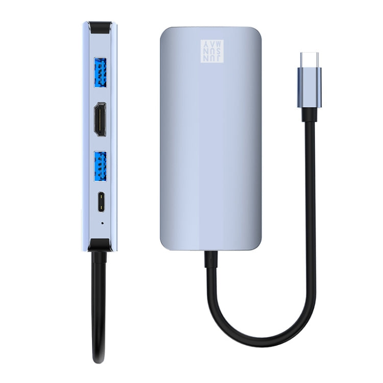 JUNSUNMAY 7 in 1 Multifunctional USB-C Hub Docking Station Adapter - - USB HUB by JUNSUNMAY | Online Shopping South Africa | PMC Jewellery | Buy Now Pay Later Mobicred