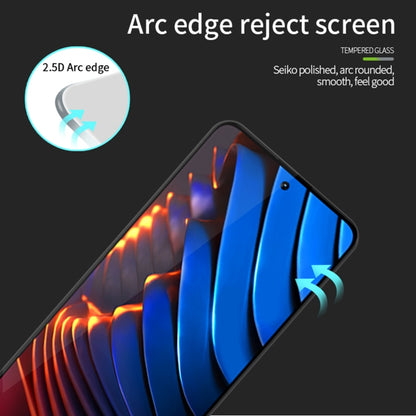 For Xiaomi Poco X5 Pro MOFI 9H 2.5D Full Screen Tempered Glass Film(Black) -  by MOFI | Online Shopping South Africa | PMC Jewellery