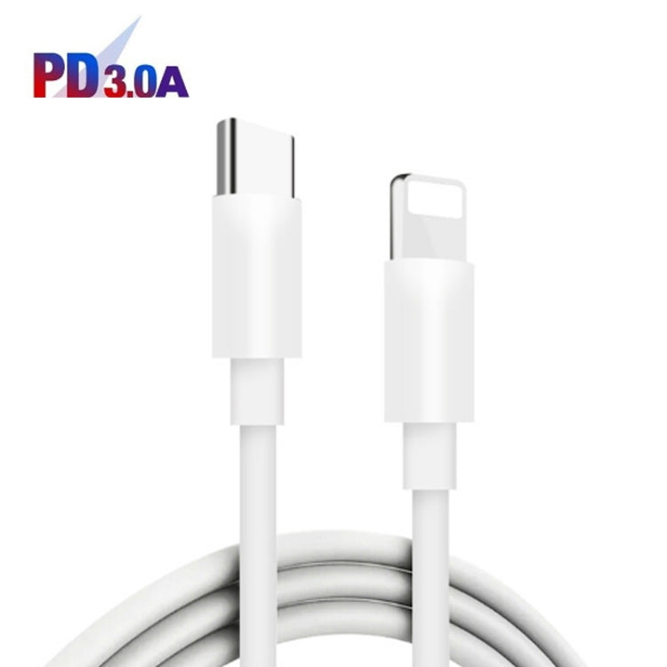 PD04 Type-C + USB Mobile Phone Charger with Type-C to 8 Pin Cable, UK Plug(White) - USB Charger by PMC Jewellery | Online Shopping South Africa | PMC Jewellery | Buy Now Pay Later Mobicred