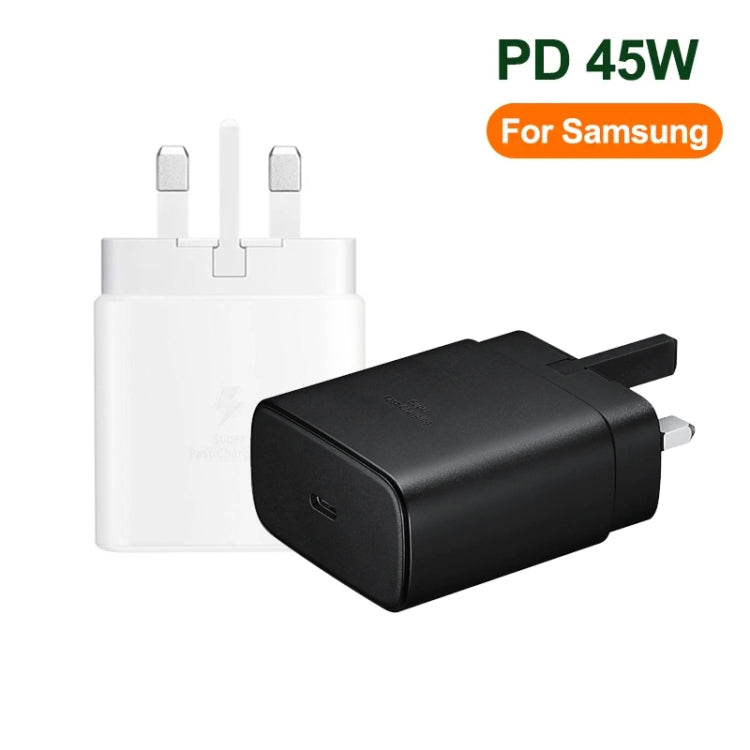 M135 45W USB-C / Type-C Port Fast Charger, UK Plug(Black) - USB Charger by PMC TechLife | Online Shopping South Africa | PMC TechLife | Buy Now Pay Later Mobicred