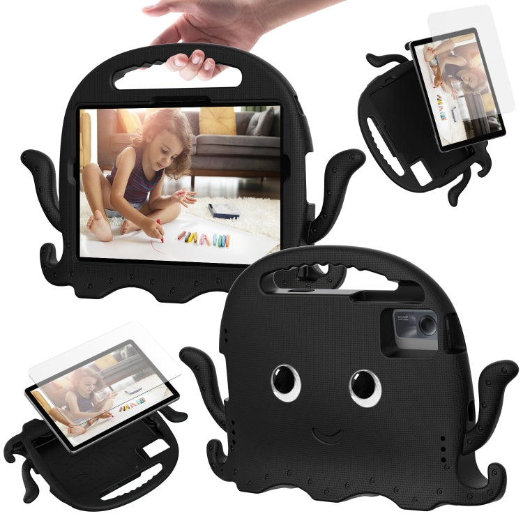 For Lenovo Tab M11 /Xiaoxin Pad 11 2024 Octopus Style EVA Hybrid PC Shockproof Tablet Case with Strap(Black) - Lenovo by PMC Jewellery | Online Shopping South Africa | PMC Jewellery | Buy Now Pay Later Mobicred