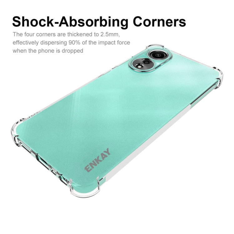 For OPPO A78 4G ENKAY Clear TPU Shockproof Anti-slip Phone Case - OPPO Cases by ENKAY | Online Shopping South Africa | PMC Jewellery