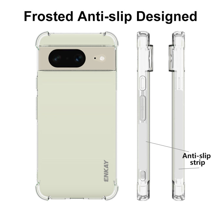 For Google Pixel 8 ENKAY Hat-Prince Transparent TPU Shockproof Phone Case - Google Cases by ENKAY | Online Shopping South Africa | PMC Jewellery