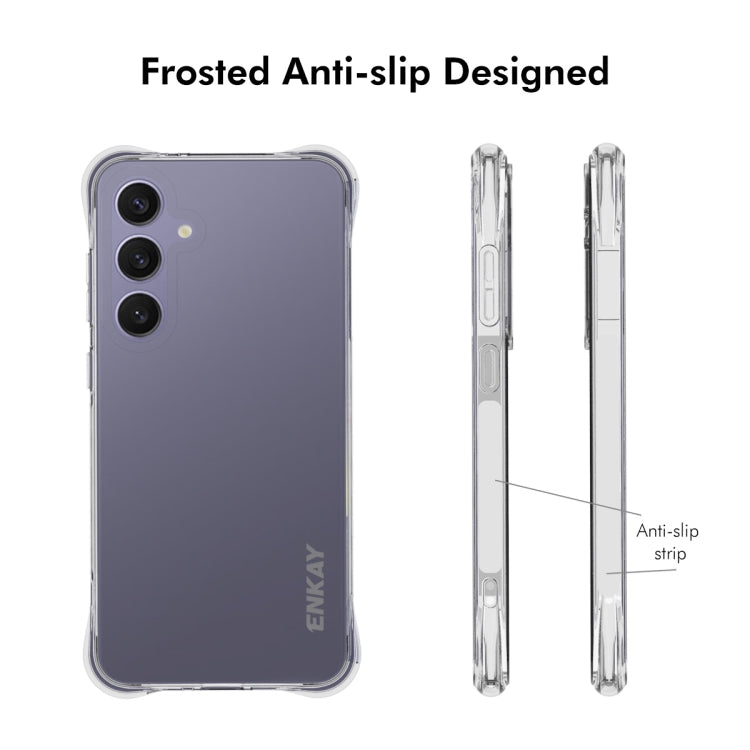 For Samsung Galaxy S24 FE 5G ENKAY Clear TPU Shockproof Anti-slip Phone Case - Galaxy S24 FE 5G Cases by ENKAY | Online Shopping South Africa | PMC Jewellery | Buy Now Pay Later Mobicred