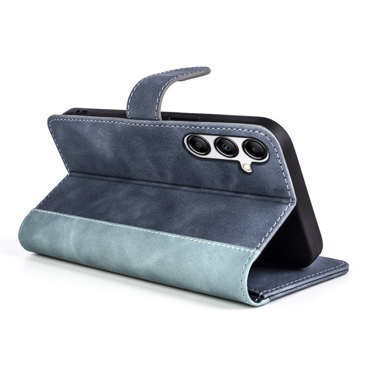 For Samsung Galaxy A34 5G Stitching Horizontal Flip Leather Phone Case(Blue) - free shipping - PMC TechLife - Order now!